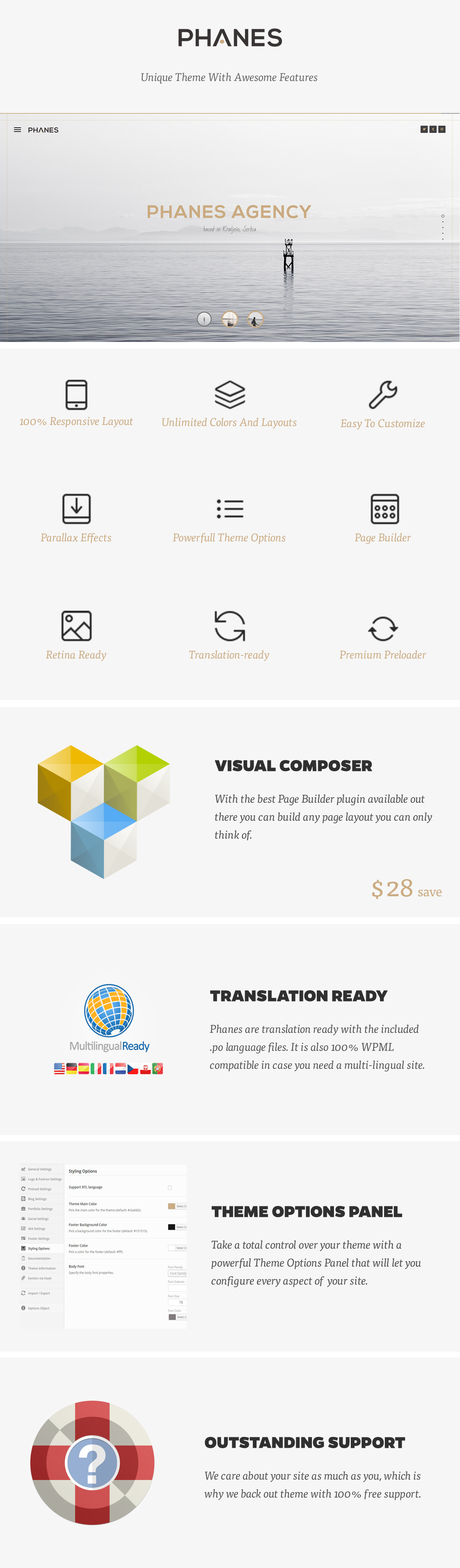 Phanes - Responsive Multipurpose WordPress Theme